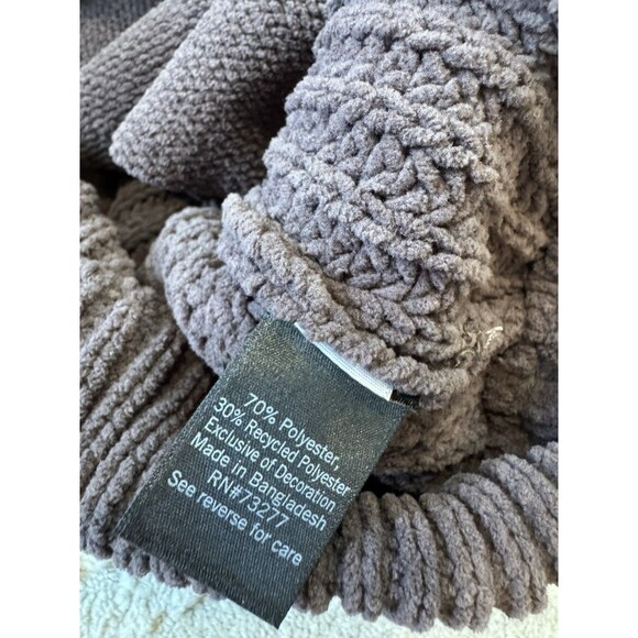 New Women's FLX Chenille Zip-Up Commuter Sweater Brown Plum Size L - Picture 11 of 12